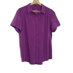 KUHL purple  women’s casual outdoor collared button down top size L